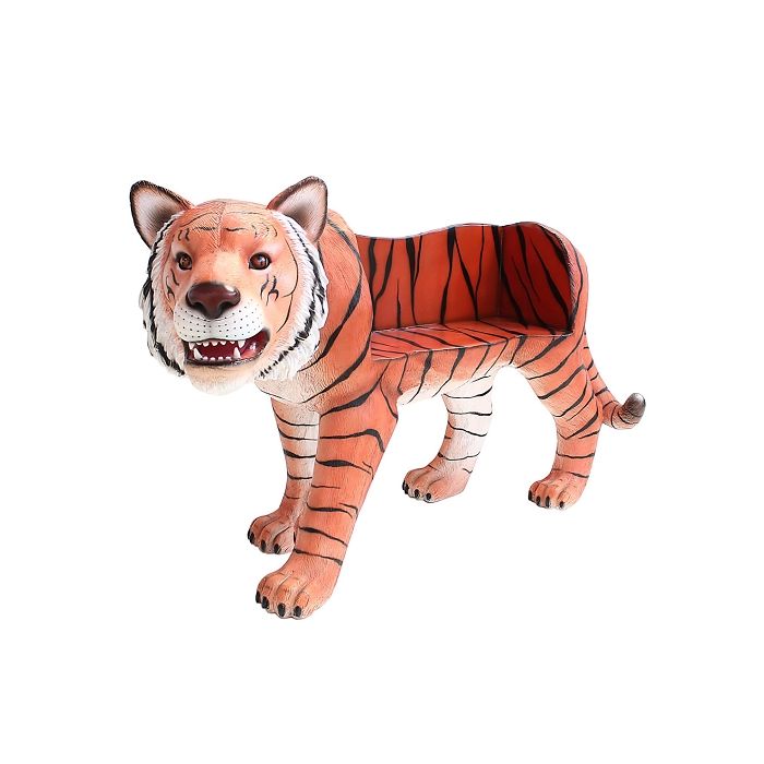 Tigerbank lebensgroß Sitzmöglichkeit