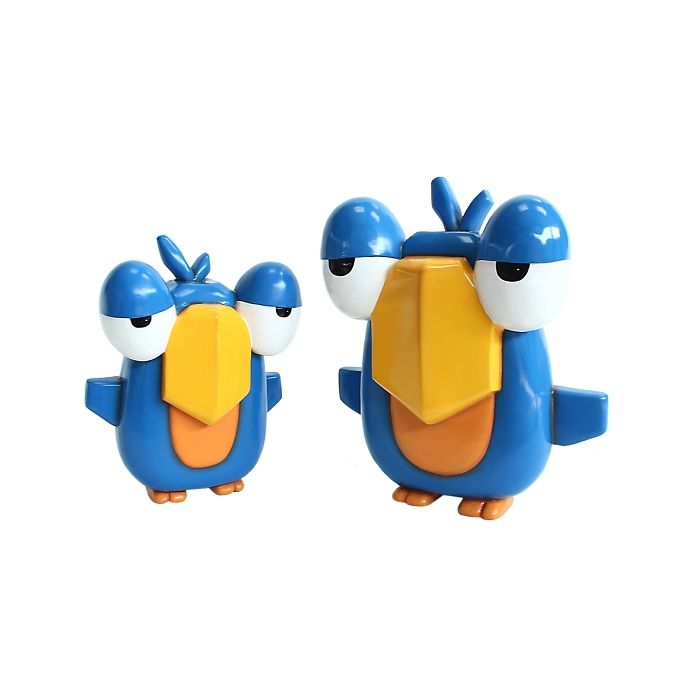 Vögel groß und klein vergrößert Deko- & Werbefigur