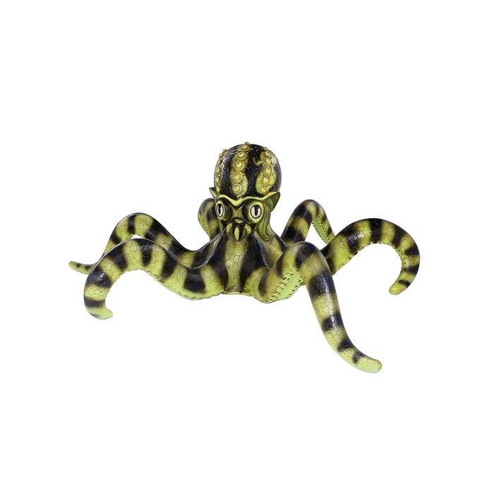 Gelb schwarzer Oktopus lebensgroß Deko- & Werbefigur