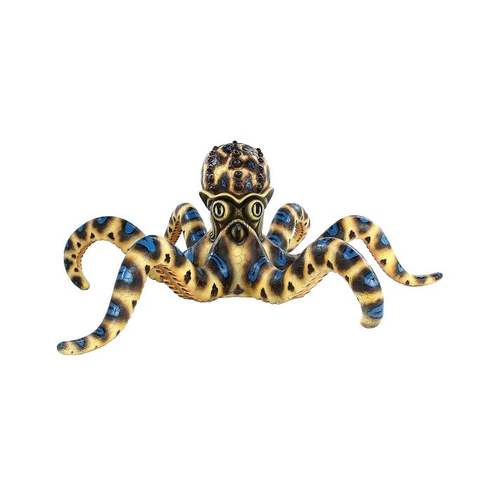 Blauer Oktopus lebensgroß Deko- & Werbefigur