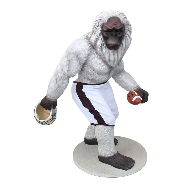 Yeti Footballspieler lebensgroß Deko- & Werbefigur