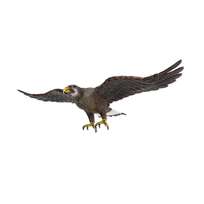 Goldener Adler fliegend Angriffsposition lebensgroß Deko- & Werbefigur