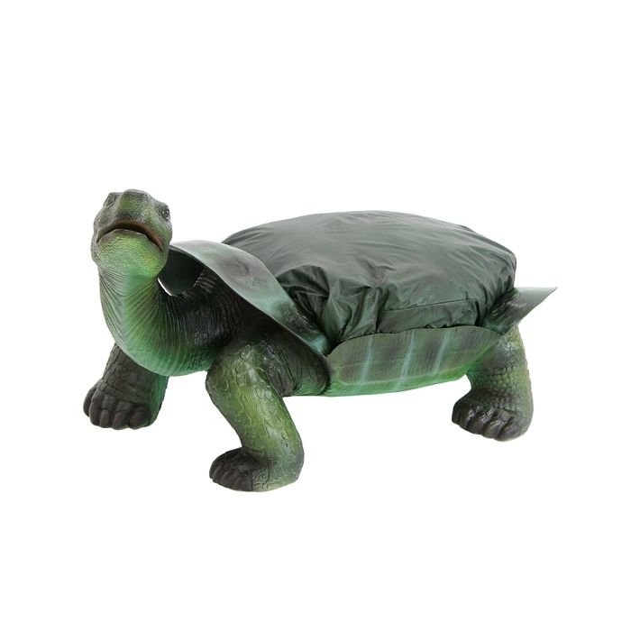 Schildkröte mit Sitzkissen lebensgroß Sitzmöglichkeit