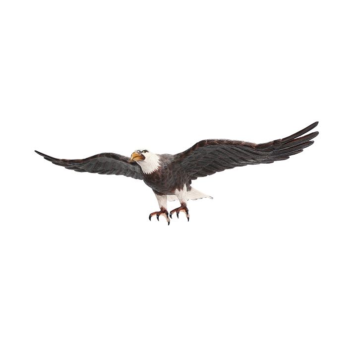Weißköpfiger Adler fliegend Angriffsposition lebensgroß Deko- & Werbefigur