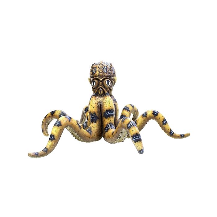 Gelber Oktopus lebensgroß lebensgroß Deko- & Werbefigur