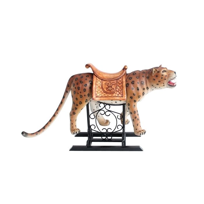 Karussell Leopard mit Sattel lebensgroß Deko- & Werbefigur