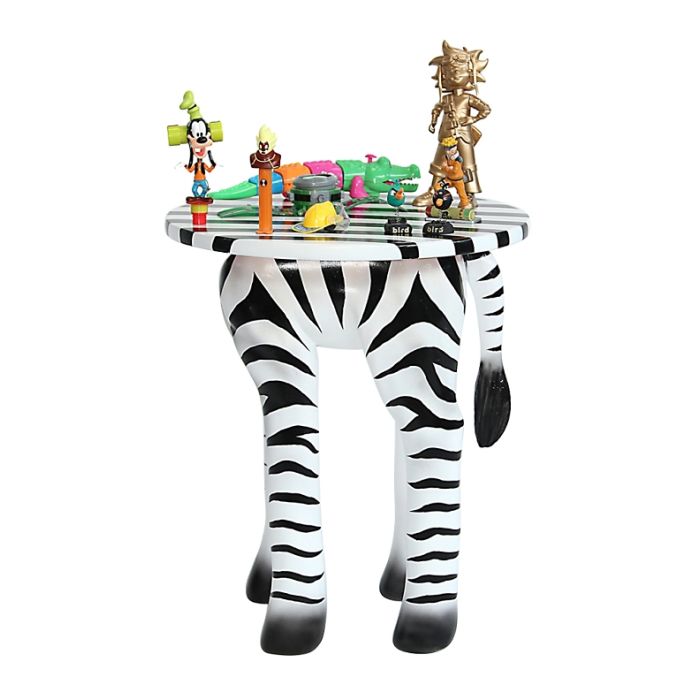 Tisch Zebra für Kinder verkleinert Tisch