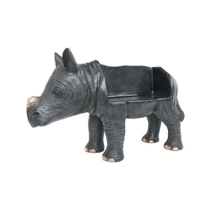 Nashorn Sitz für Kinder lebensgroß Sitzmöglichkeit