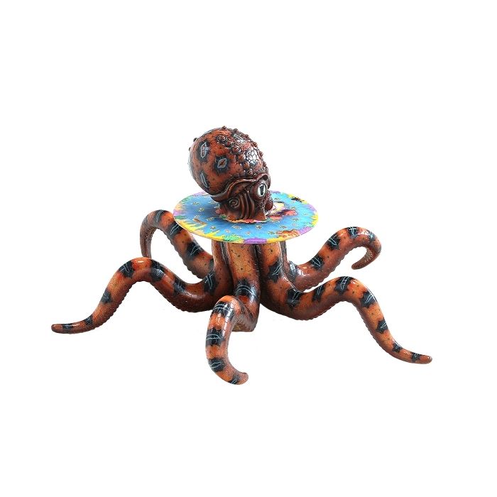 Roter Oktopus Tisch lebensgroß Tisch