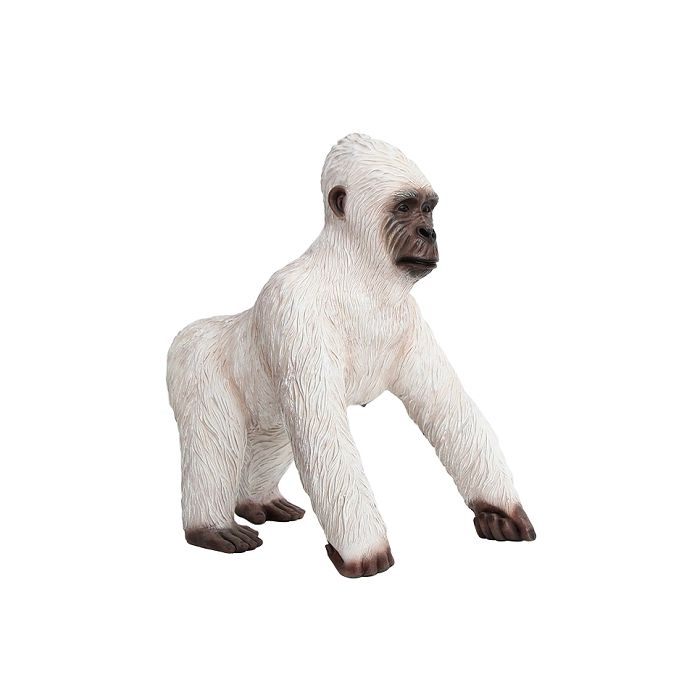 Weißer Gorilla lebensgroß Deko- & Werbefigur