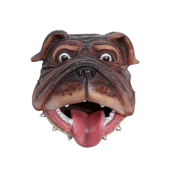 Bulldogkopf lebensgroß Dekoköpfe & Büsten