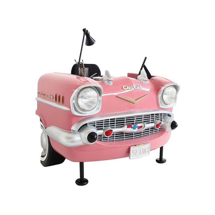 Schreibtisch Chevy Rosa  verkleinert Tisch