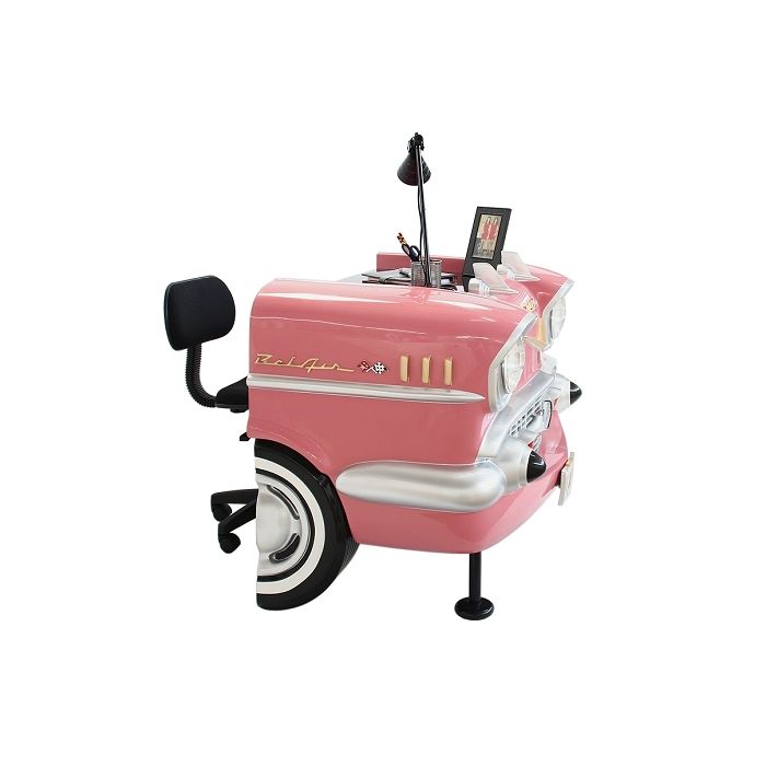 Schreibtisch Chevy Rosa  verkleinert Tisch