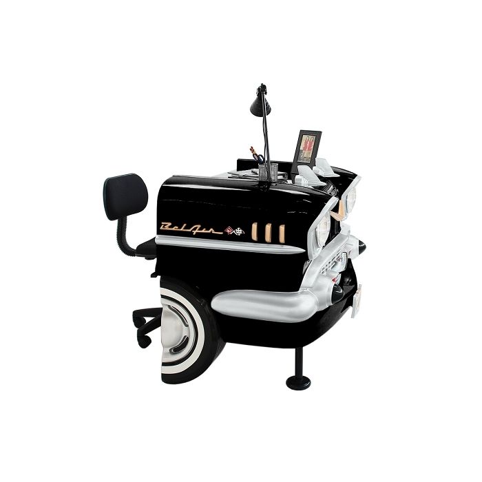 Schreibtisch Chevy Schwarz verkleinert Tisch