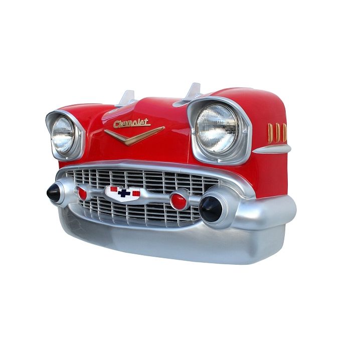 Wanddeko Chevy Front Rot verkleinert Dekorationsfigur