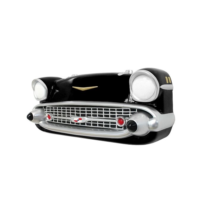 Wanddeko Chevy Front Schwarz verkleinert Dekorationsfigur