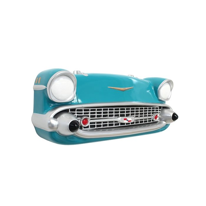 Wanddeko Chevy Front Hellblau verkleinert Dekorationsfigur