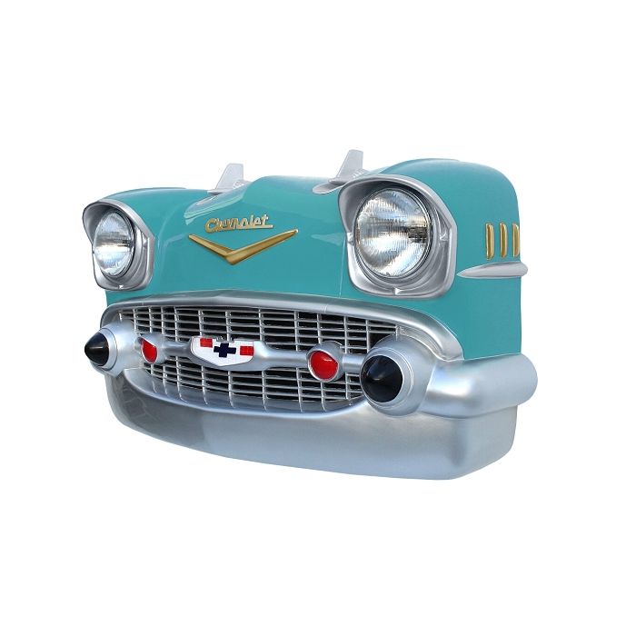 Wanddeko Chevy Front Hellblau verkleinert Dekorationsfigur