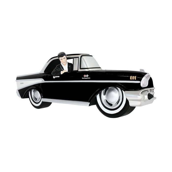 Wanddeko Chevy Schwarz mit Elvis verkleinert Dekorationsfigur