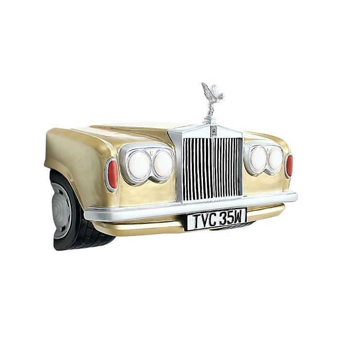 Wanddeko Rolls Royce Gold verkleinert Dekorationsfigur