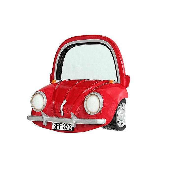 Spiegel VW Rot verkleinert Spiegel