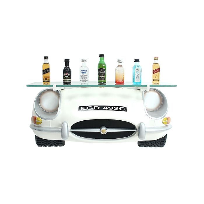 Wandregal Jaguar mit Glasplatte verkleinert Tisch