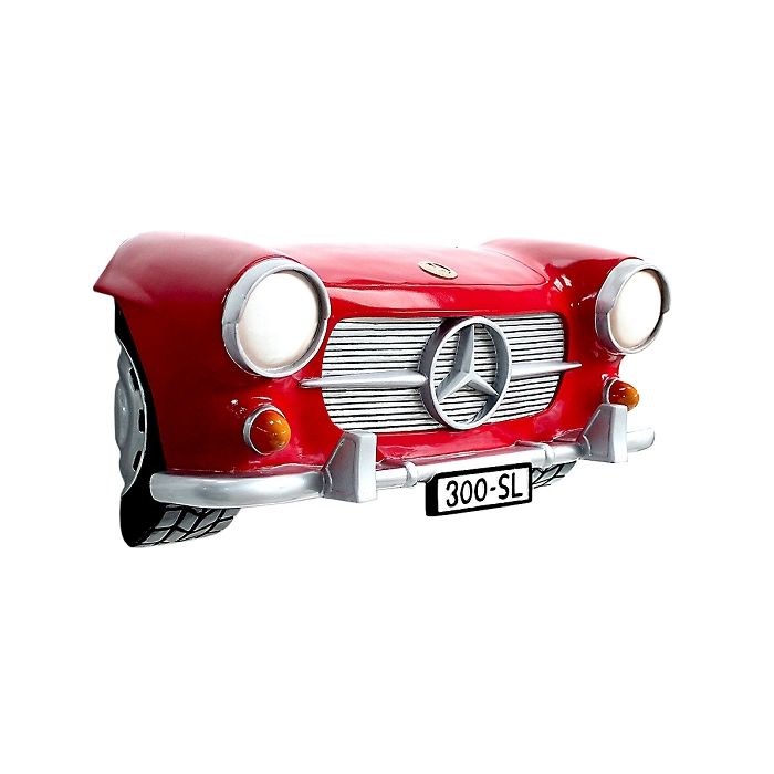 Wanddeko Mercedes Benz Rot  verkleinert Dekorationsfigur