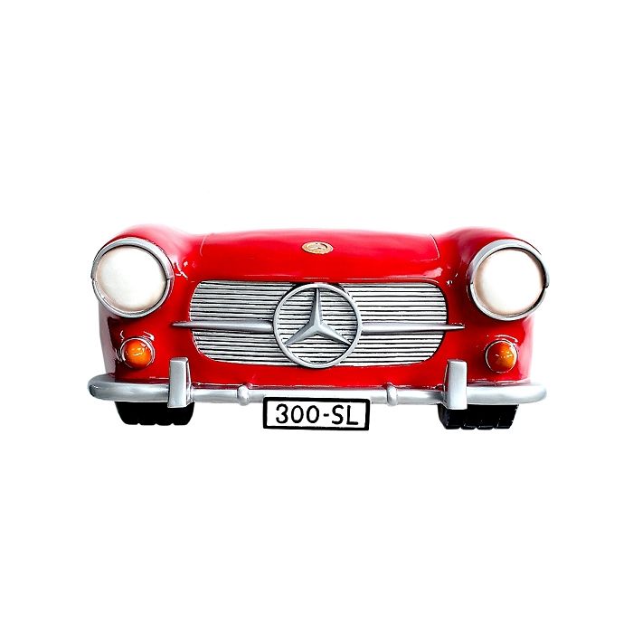 Wanddeko Mercedes Benz Rot  verkleinert Dekorationsfigur