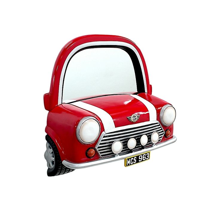 Spiegel Mini Cooper Rot verkleinert Spiegel