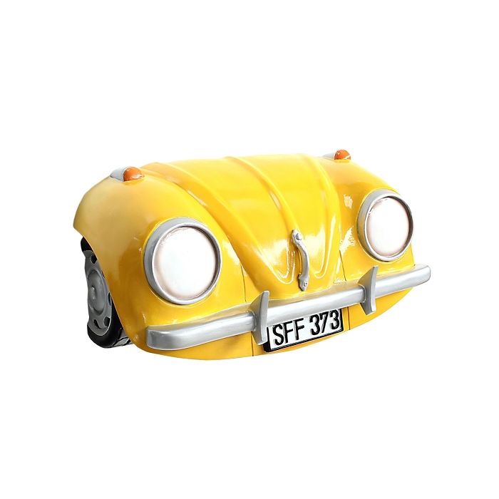 Wanddeko VW Gelb verkleinert Dekorationsfigur