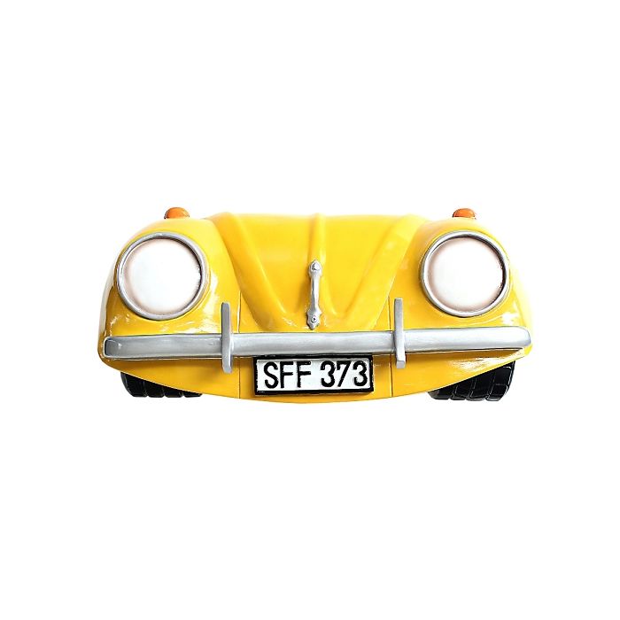 Wanddeko VW Gelb verkleinert Dekorationsfigur