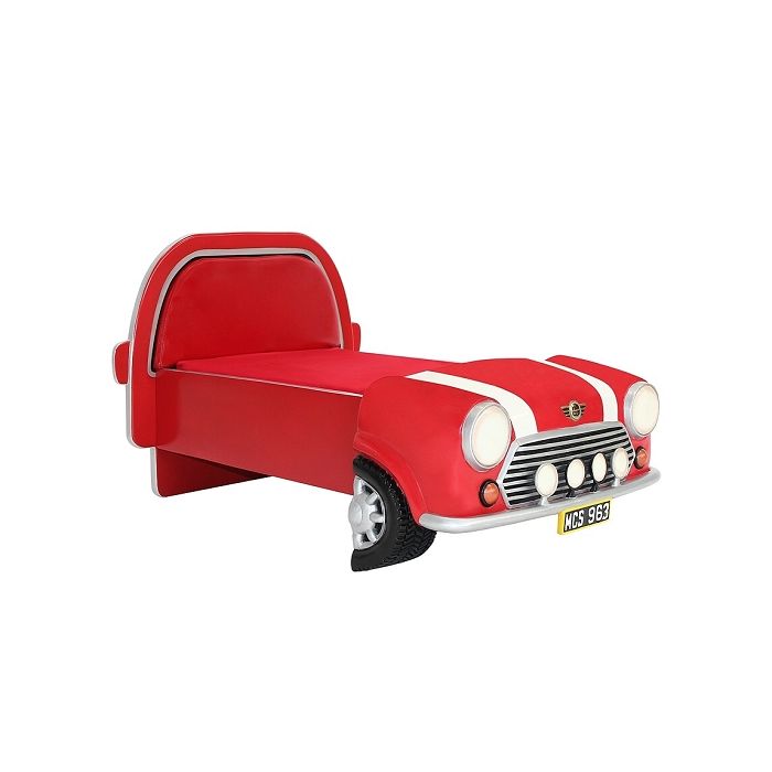 Kinderbett Mini Cooper Rot verkleinert Bett