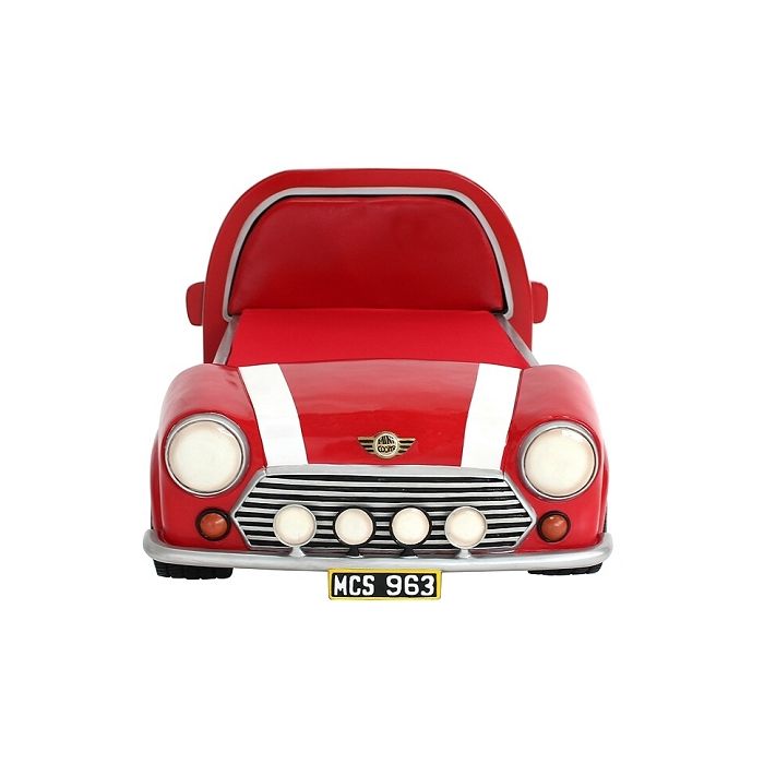 Kinderbett Mini Cooper Rot verkleinert Bett
