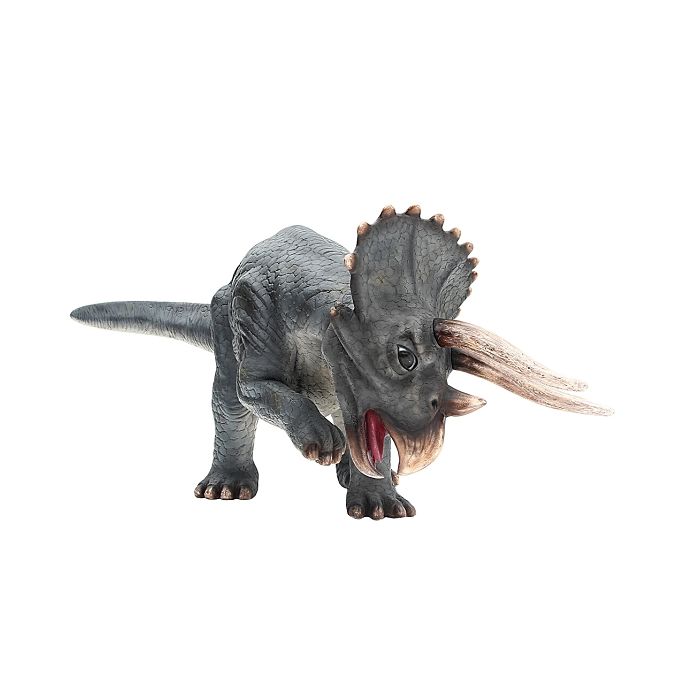 Dinosaurier Triceratops mittel grau lebensgroß Deko- & Werbefigur