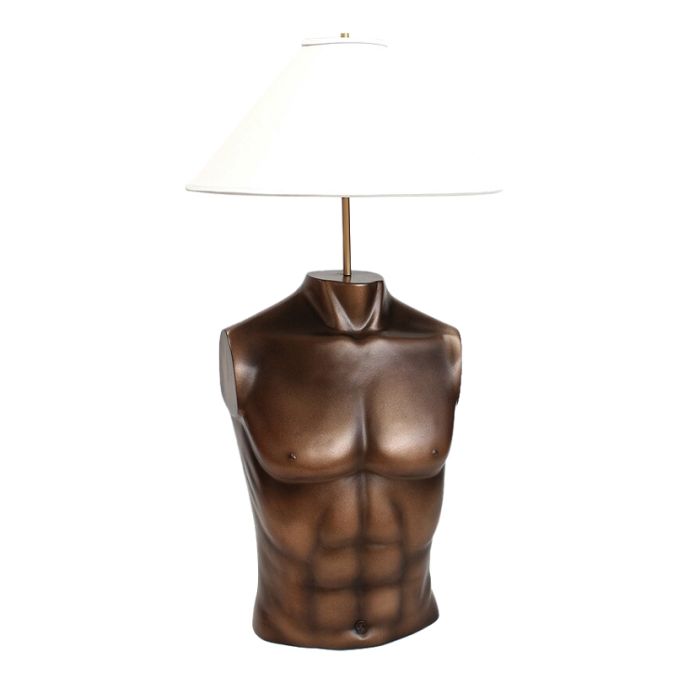 Lampe Oberkörper Männlich lebensgroß Beleuchtung