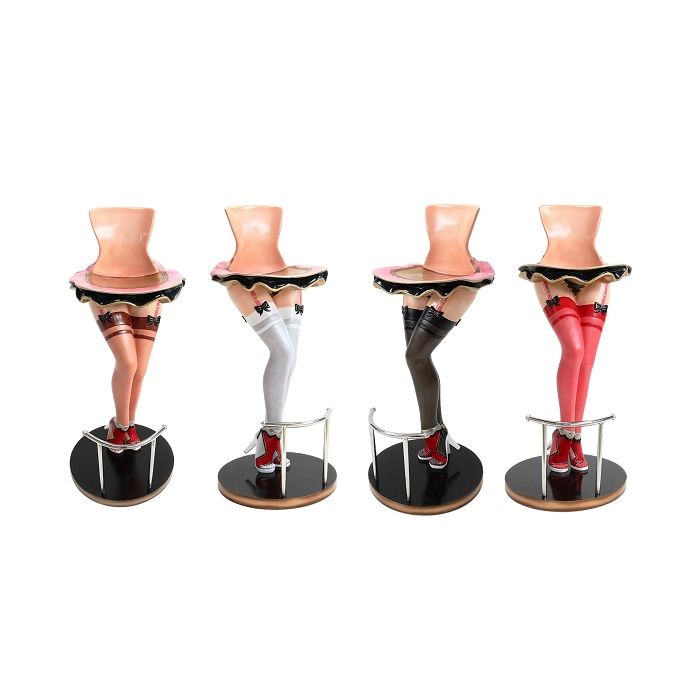 Sexy Frauenbeine Strümpfe Barhocker (4 Stück) lebensgroß Sitzmöglichkeit