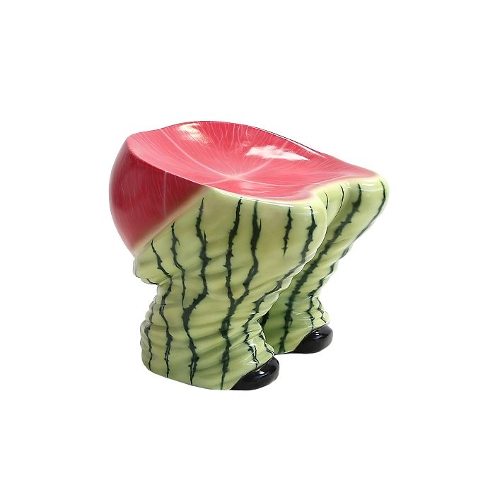 Hocker Hintern mit Wassermelonenmuster lebensgroß Sitzmöglichkeit