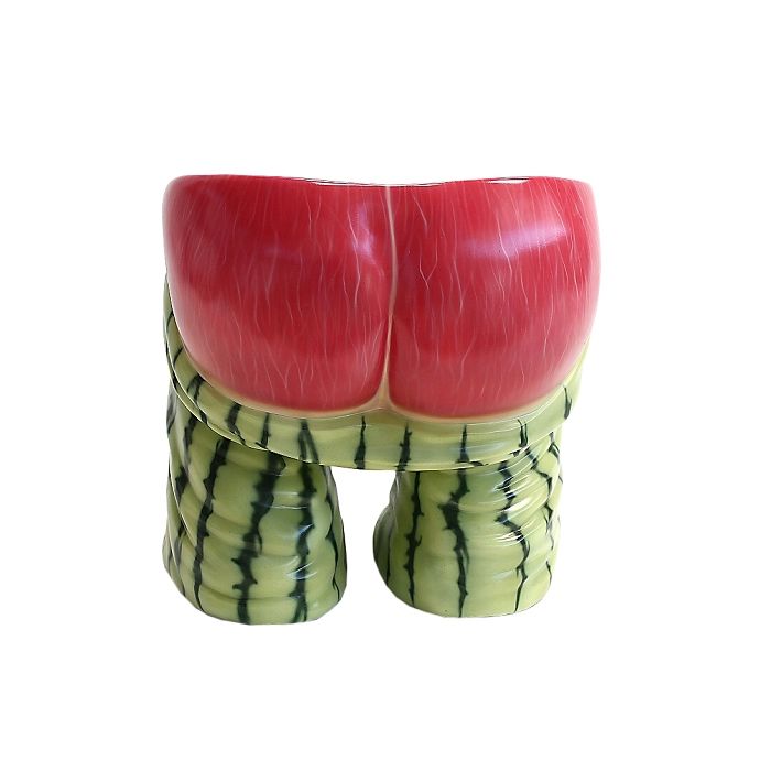 Hocker Hintern mit Wassermelonenmuster lebensgroß Sitzmöglichkeit