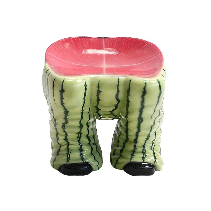 Hocker Hintern mit Wassermelonenmuster lebensgroß Sitzmöglichkeit