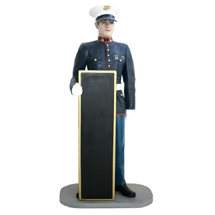 amerikansicher Marine Angebotstafel lebensgroß Deko- & Werbefigur