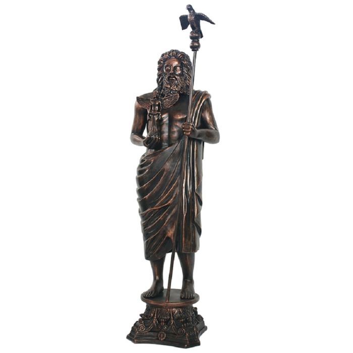 Zeus Griechische Statue Bronze lebensgroß Deko- & Werbefigur