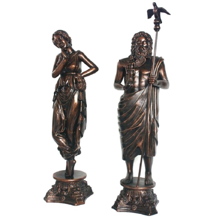 Zeus und Aphrodite Griechische Statuen Bronze lebensgroß Deko- & Werbefigur
