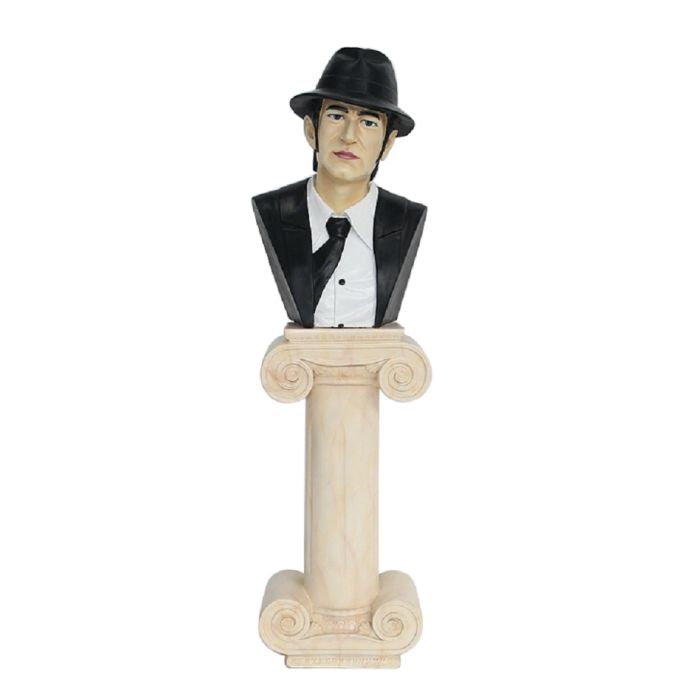 Elwood Blue Büste auf Säule lebensgroß Dekorationsfigur