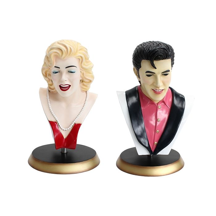 Marilyn und Elvis Büsten lebensgroß Dekorationsfigur