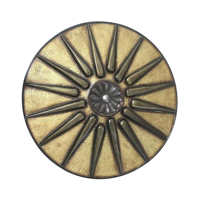 Antikes Mittelalterliches Schild Gold lebensgroß Diverse Dekoelemente