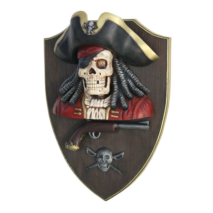 Piratenskelett mit Pistole Wanddeko lebensgroß Diverse Dekoelemente