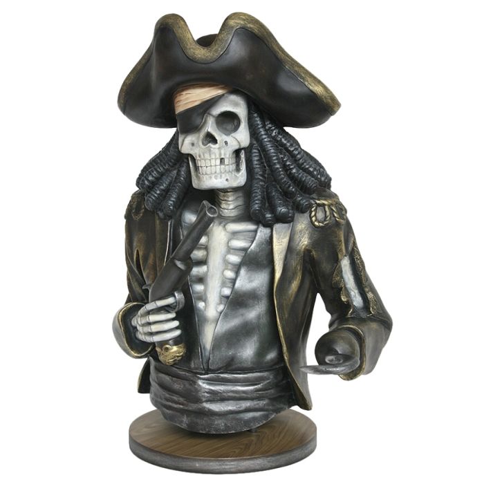 Piratenskelett Oberkörper lebensgroß Dekoköpfe & Büsten