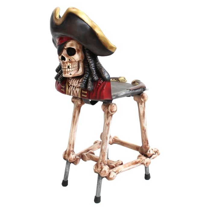 Piratenskelett Stuhl lebensgroß Sitzmöglichkeit