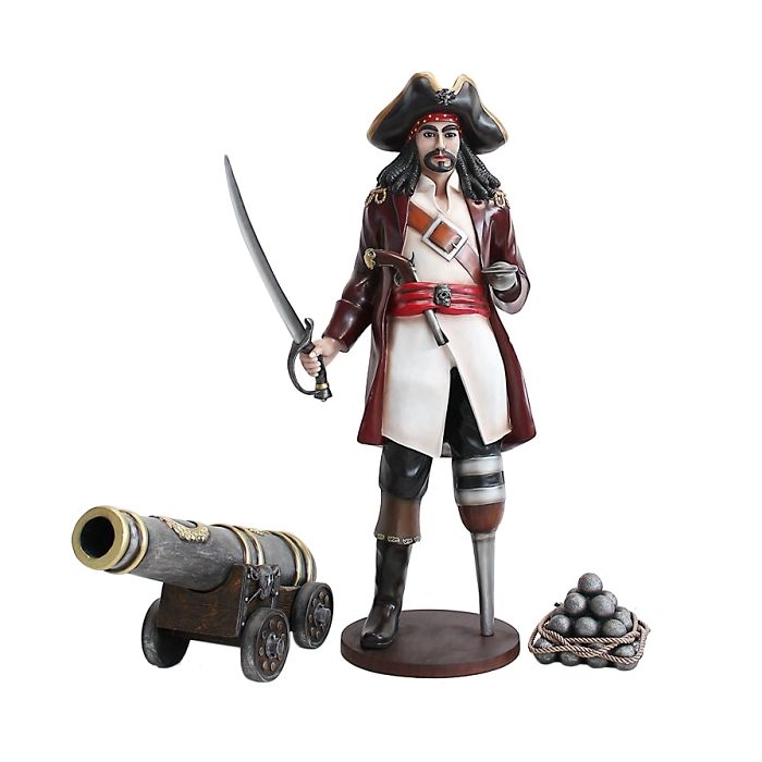 Captain Hook mit Kanone lebensgroß Deko- & Werbefigur