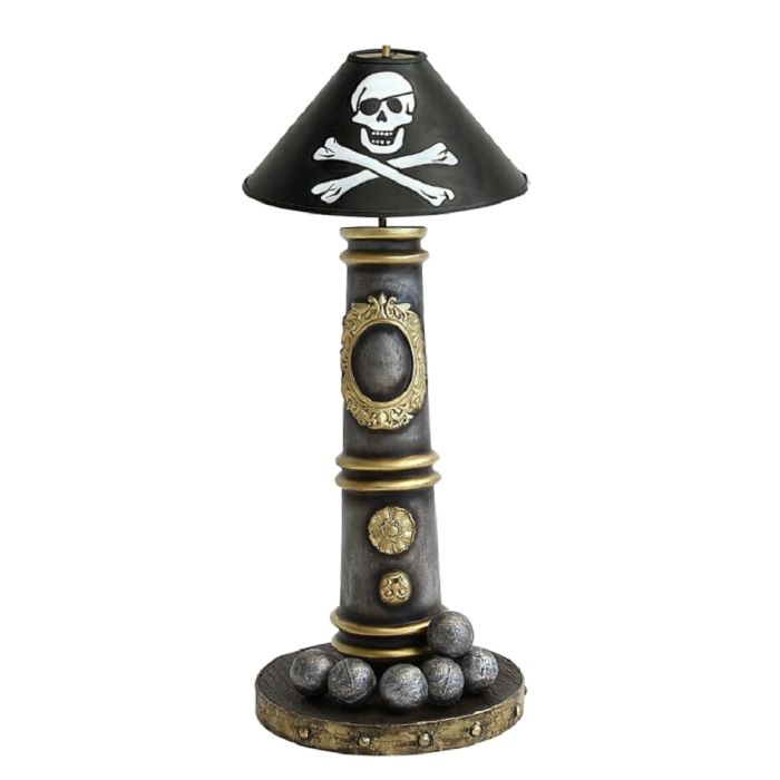 Kanonenlampe mit Piraten Lampenschirm klein verkleinert Beleuchtung